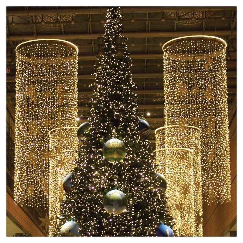 25L 5mm LED Curtain Light String, 4in Bulb Spacing - Image 3