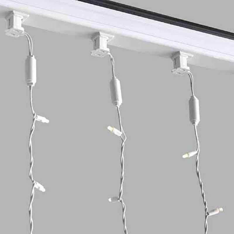 25L 5mm LED Curtain Light String, 4in Bulb Spacing - Image 6