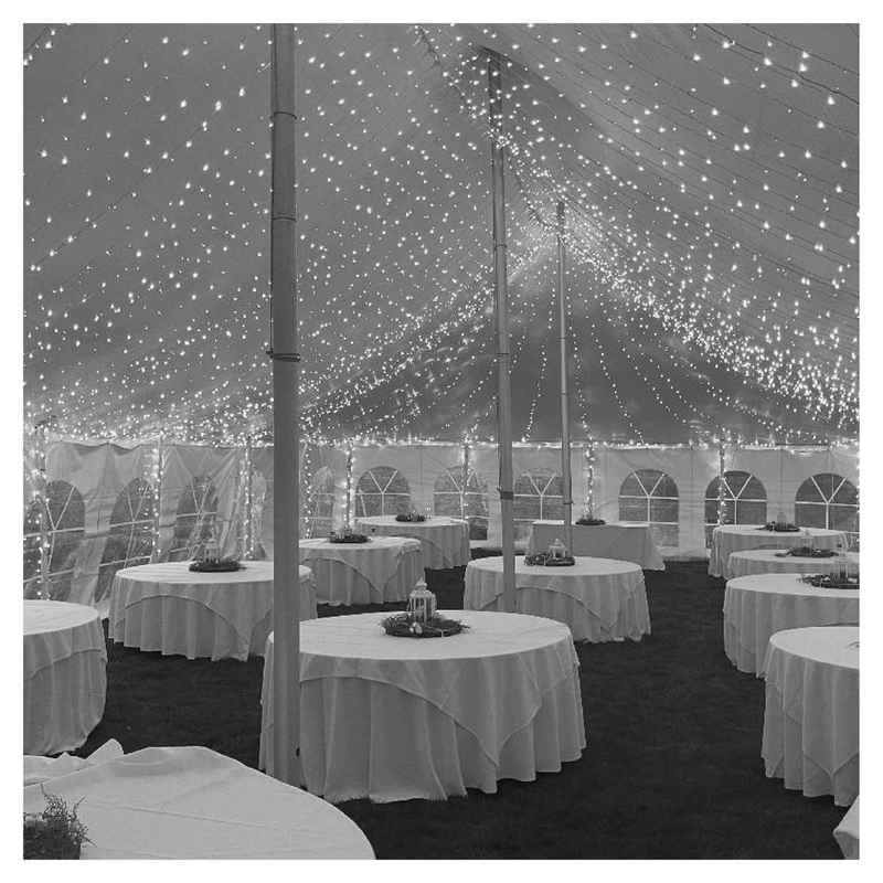 35L 5mm LED Curtain Light String, 6in Bulb Spacing - Image 3