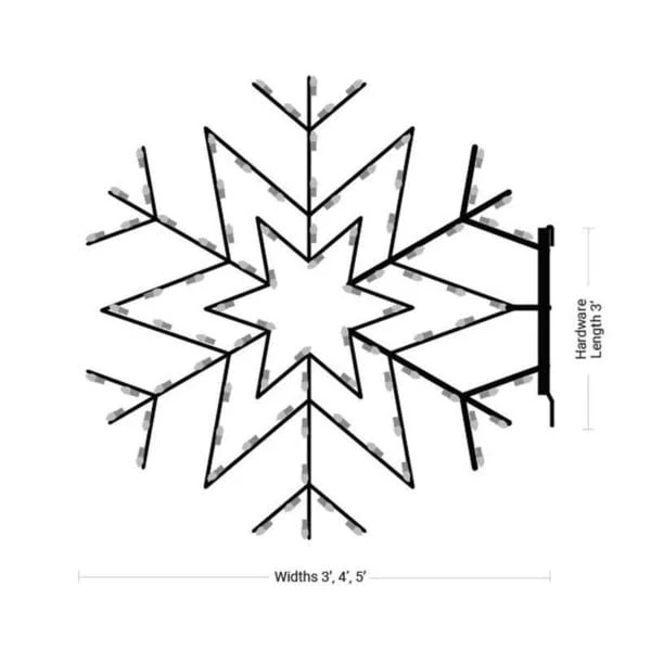 Arctic Star Christmas Snowflake - Image 3