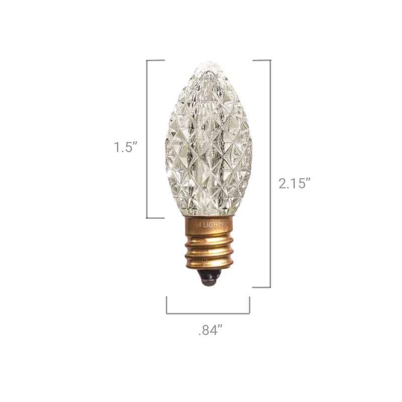 C7 LED Faceted Bulb, E12 Base - Image 4