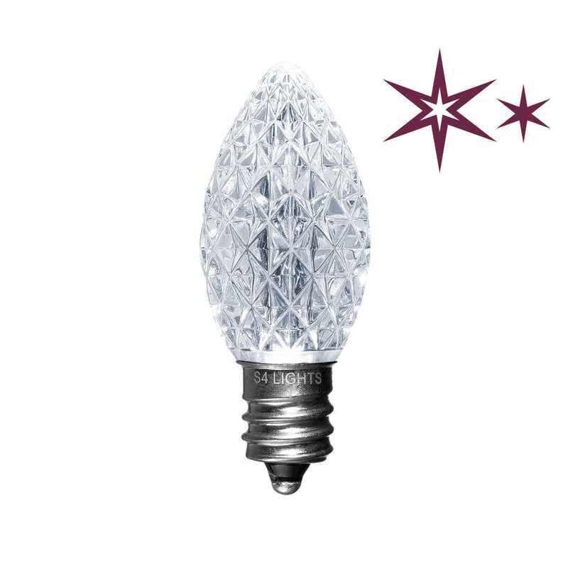 C7 LED Faceted Bulbs with Effects, E12 Base - Image 10