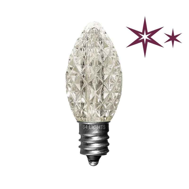 C7 LED Faceted Bulbs with Effects, E12 Base - Image 5