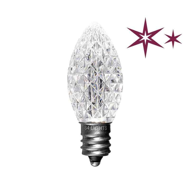 C7 LED Faceted Bulbs with Effects, E12 Base - Image 7