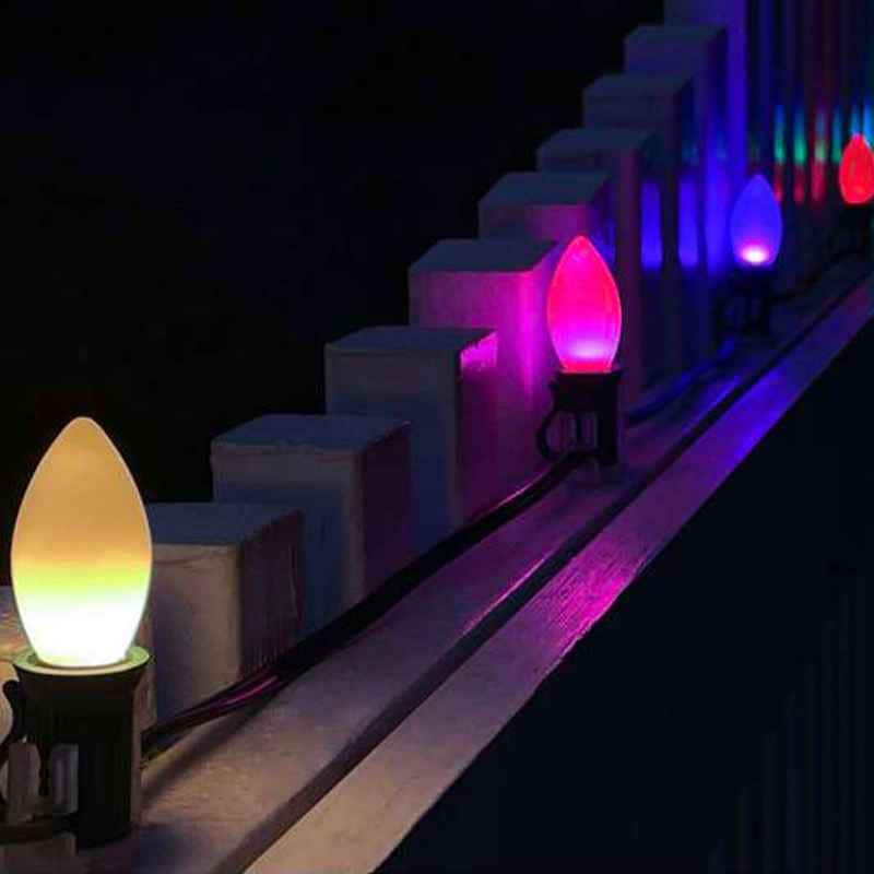 C7 LED Opaque Bulb, E12 Base - Image 3