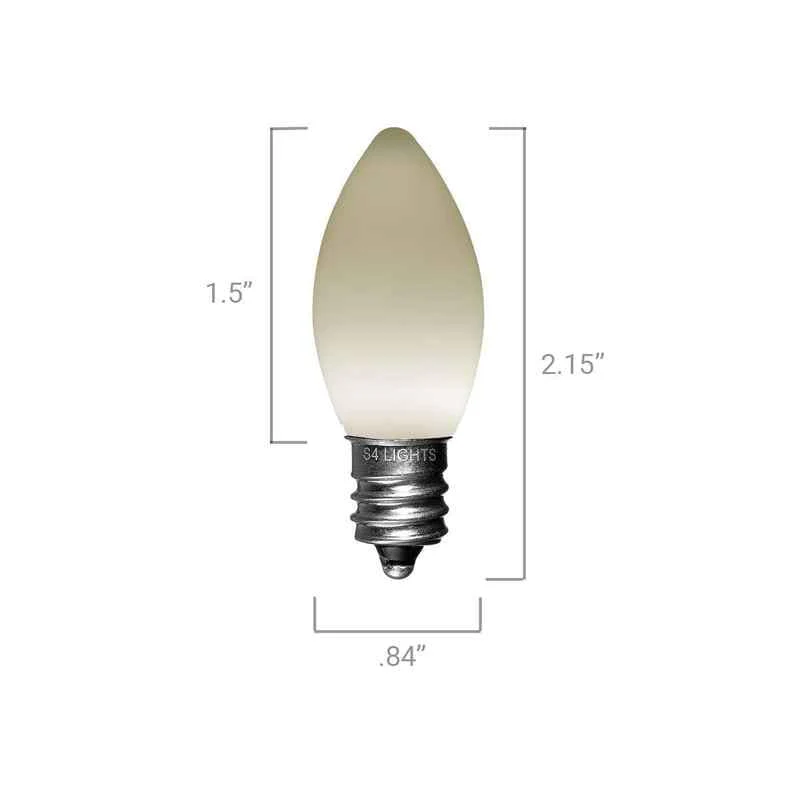 C7 LED Opaque Bulb, E12 Base - Image 4