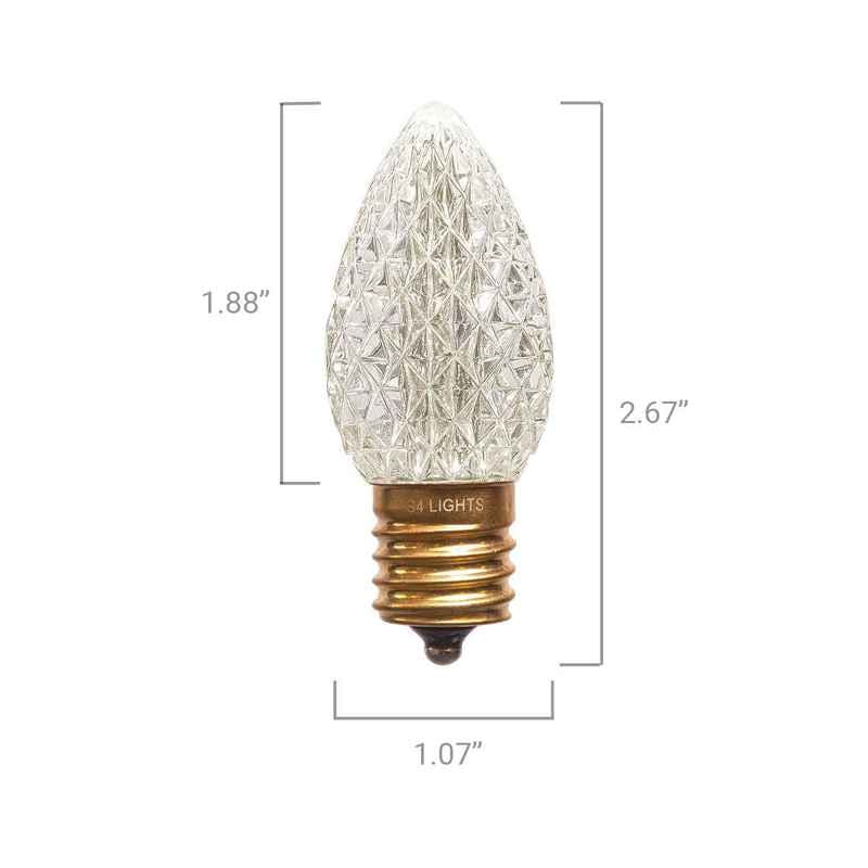 C9 LED Faceted Bulb, E17 Base - Image 4