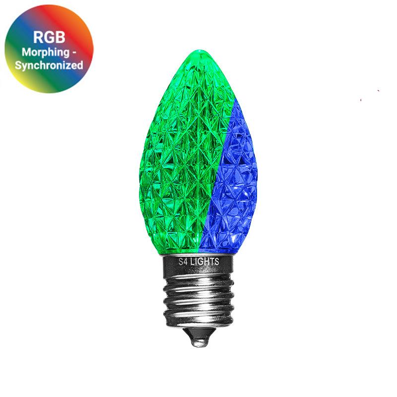 C9 LED Faceted Bulbs with Effects, E17 Base - Image 14