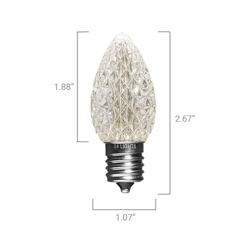 C9 LED Faceted Bulbs with Effects, E17 Base - Image 4