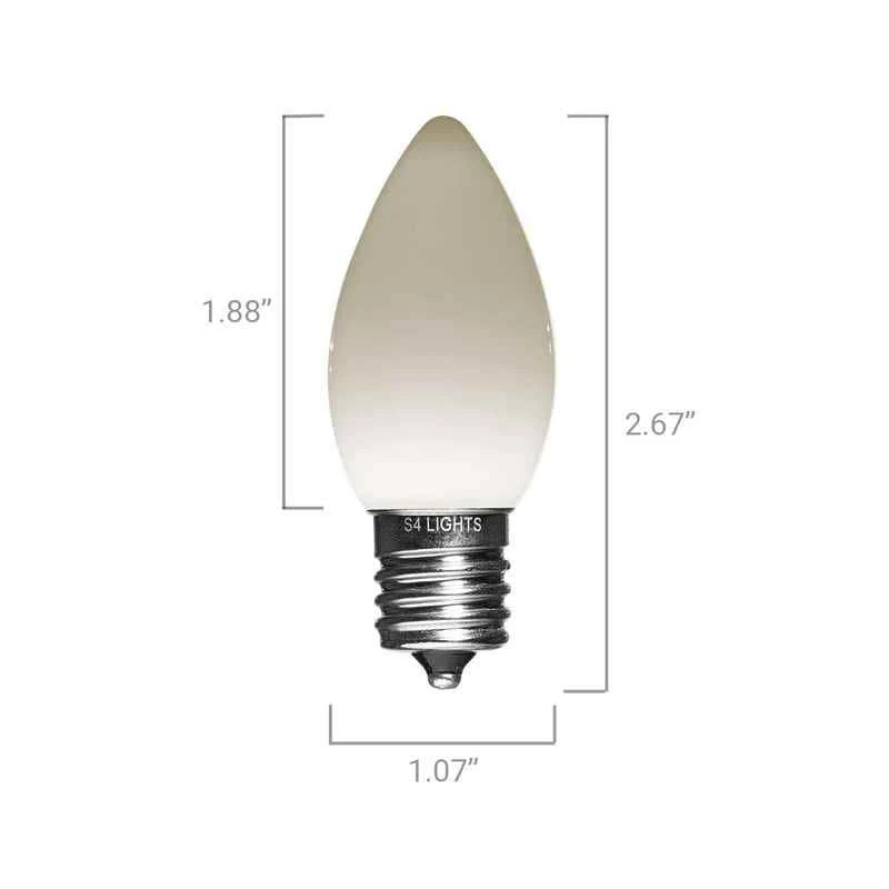 C9 LED Opaque Bulb, E17 Base - Image 5