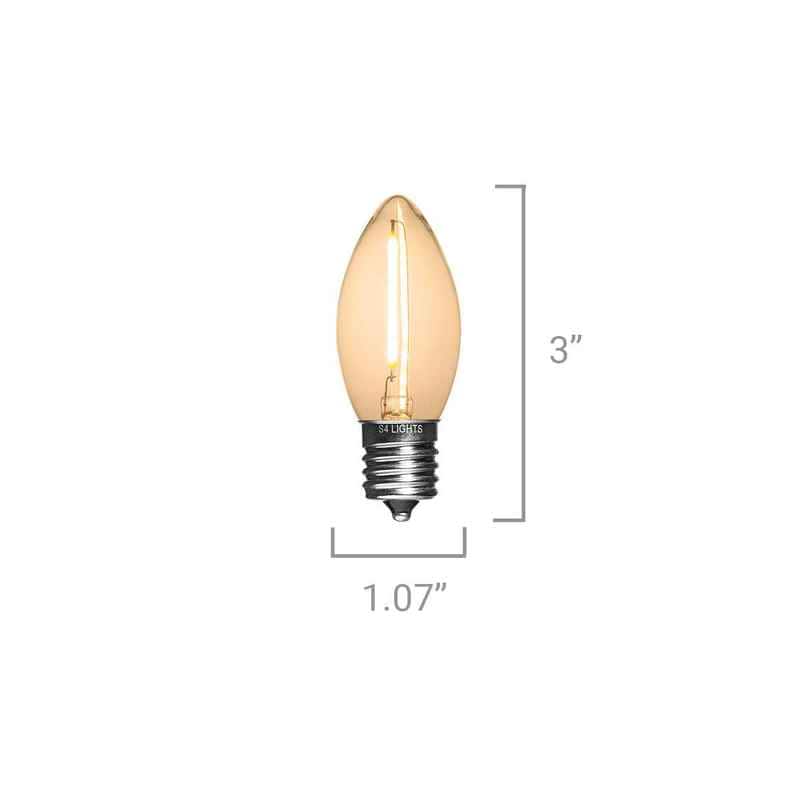 C9 LED Vintage Bulb, E17 Base - Image 4