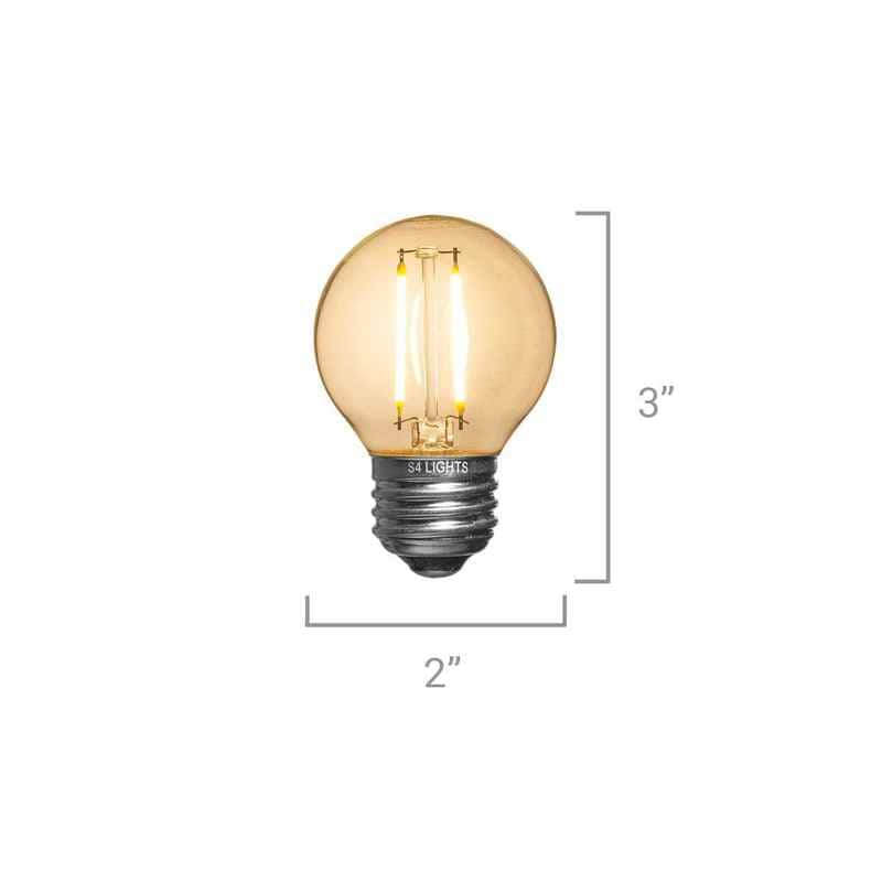 G50 LED Vintage Cafe Bulb, E26 Base - Image 4