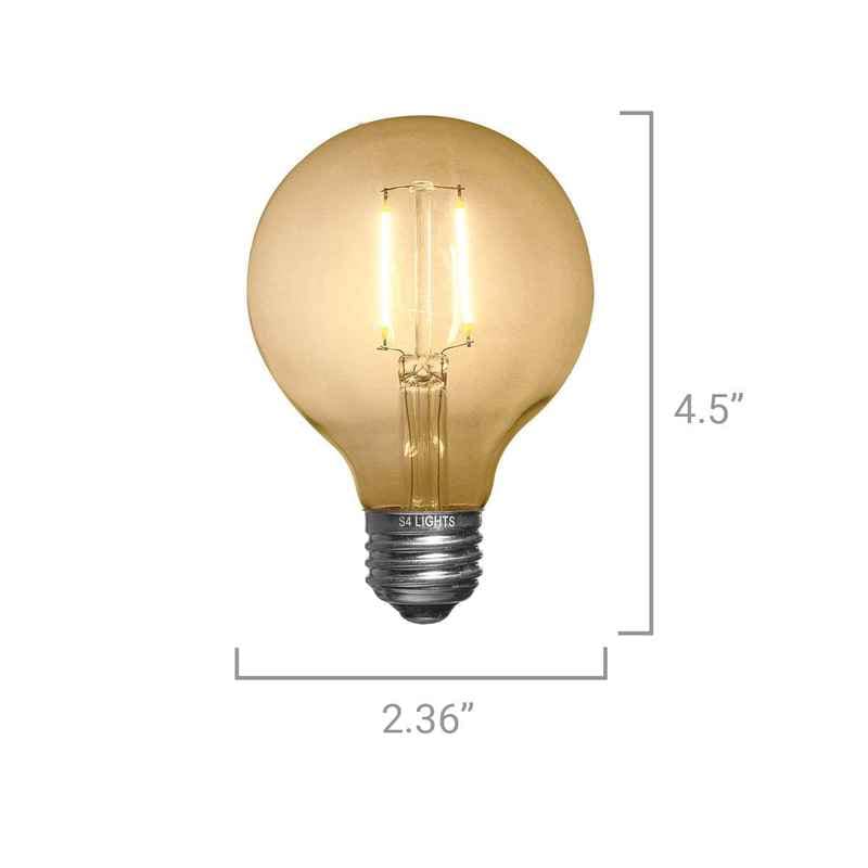 G80 LED Vintage Cafe Bulb, E26 Base - Image 4