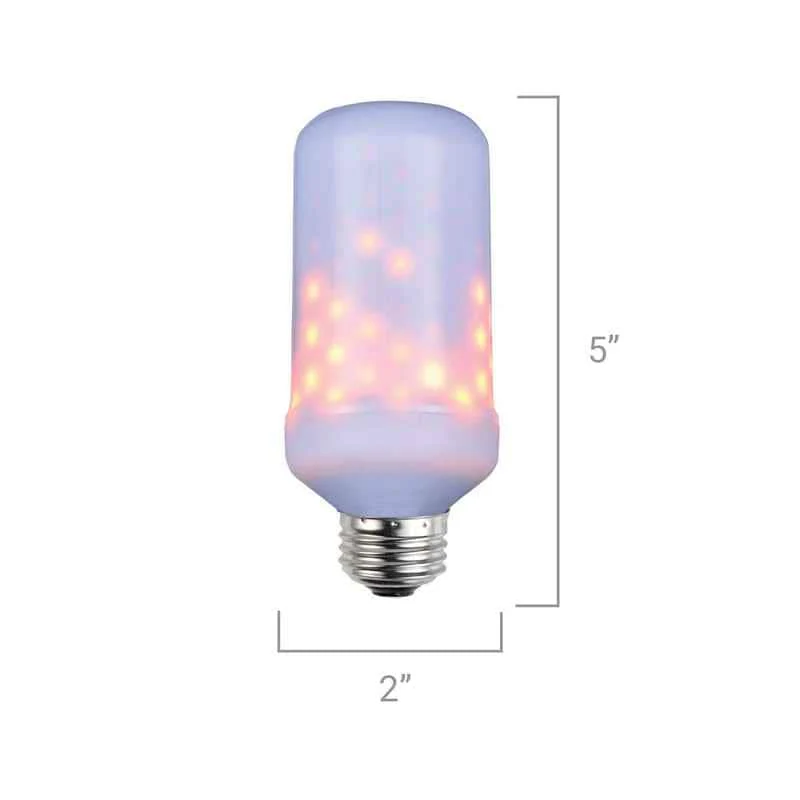 LED Flame Bulb w/ Gravity Sensor, E26 Base - Image 4