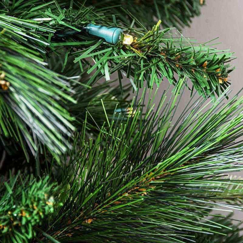 Warm White Pre-lit Deluxe Christmas Garland - Image 5